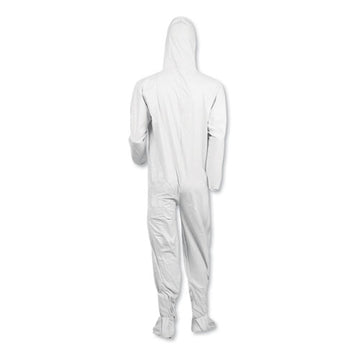 KleenGuard™ A40 Elastic-cuff, Ankle, Hood And Boot Coveralls, Large, White, 25-carton freeshipping - TVN Wholesale